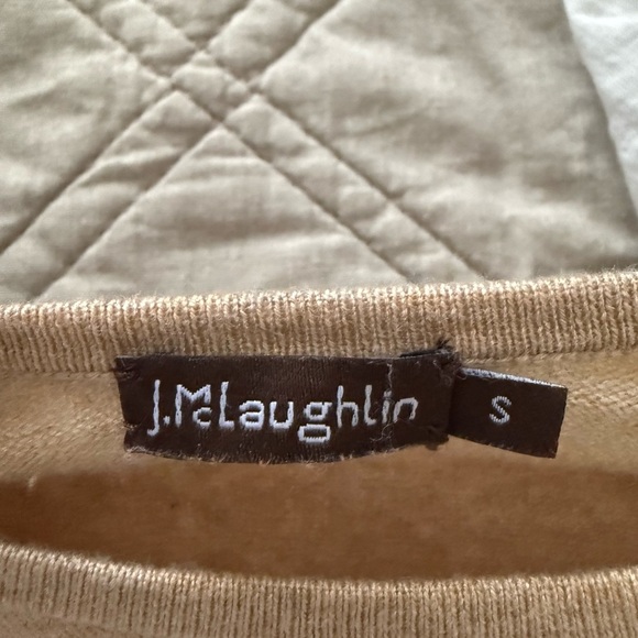 J McLaughlin Heathered Oatmeal Crew Sweater Size S - Picture 9 of 10